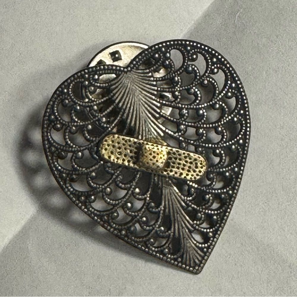 "Bandaid for Your Heart" lapel pin